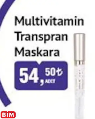GOLDEN ROSE MULTİVİTAMİN TRANSPRAN MASKARA GOLDEN ROSE MULTİVİTAMİN TRANSPRAN MASKARA